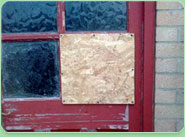 boarded up Littlehampton